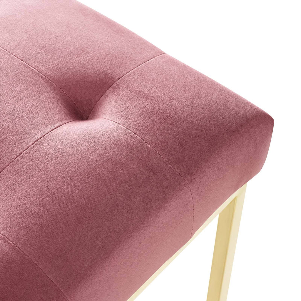 Gold Dusty Rose Performance Velvet Dining Chair W33900