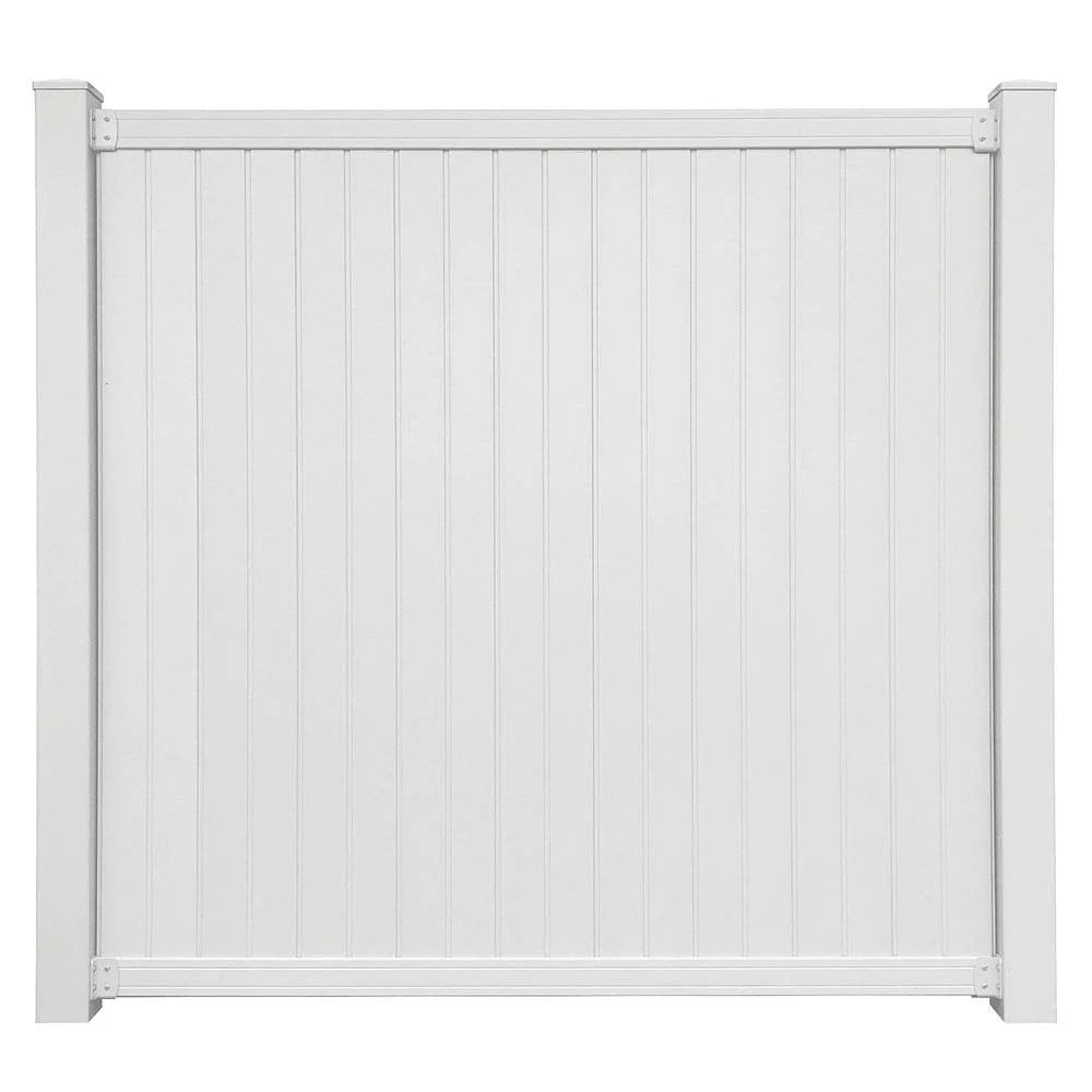 White Vinyl Fence Panel X45851