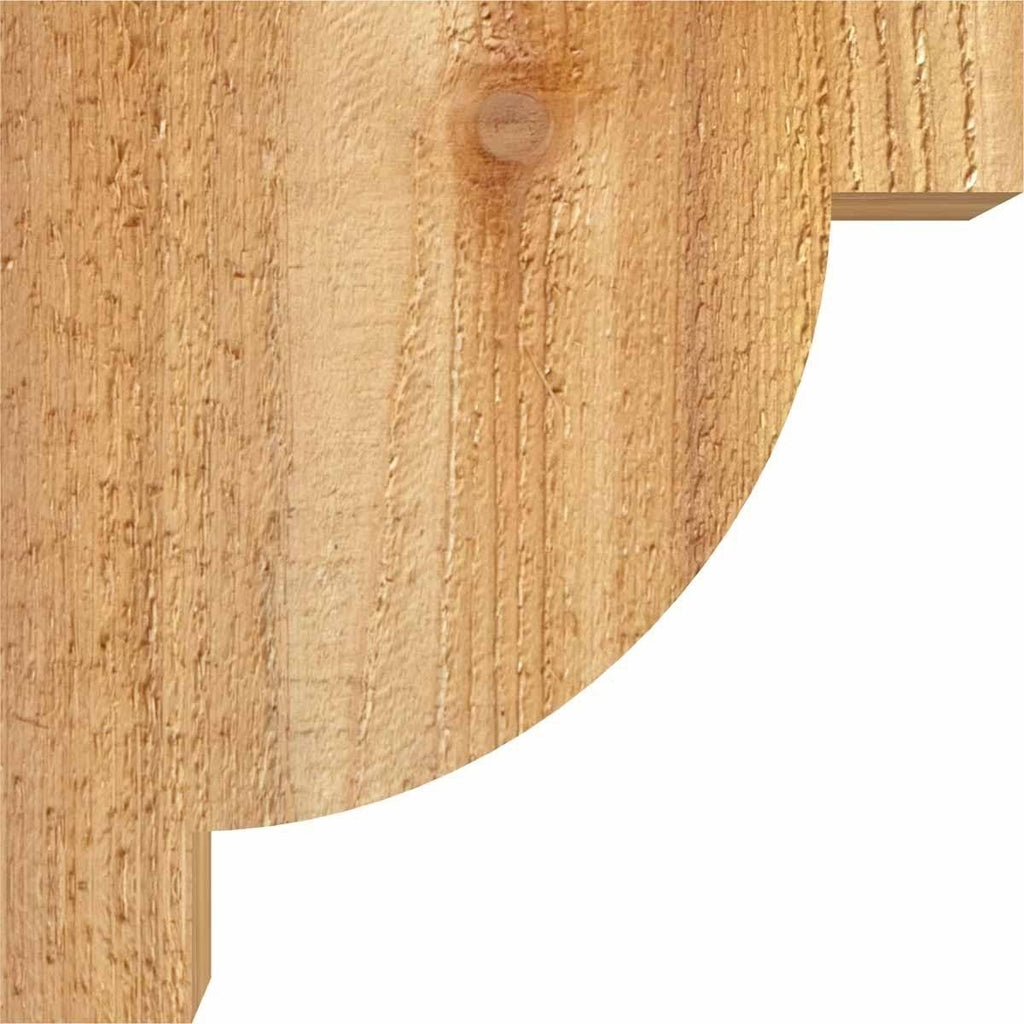 4x22W x 12x22D x 12x22H Alpine Rough Sawn Corbel, Western Red Cedar R505548