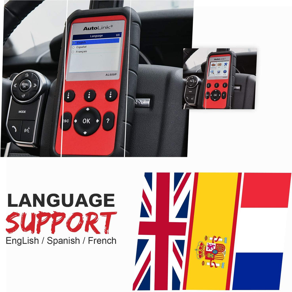 OBD2 Scanner with ABS and SRS Airbag Diagnostic R84014
