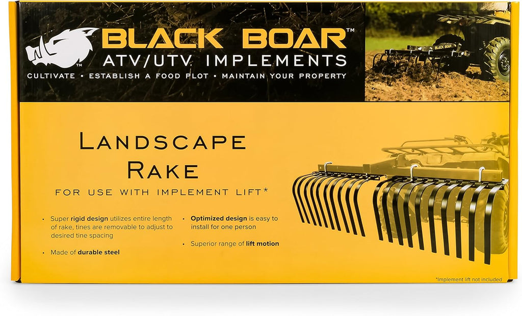 Black Boar ATV/UTV Landscape Rake L342