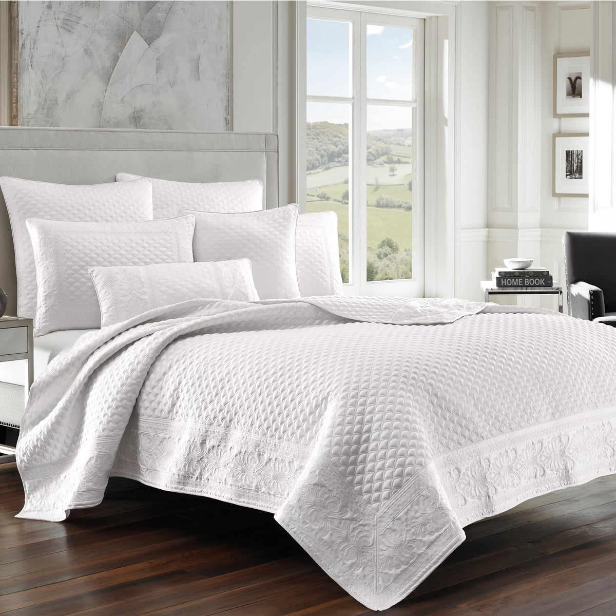 Taupe Full/Queen Coverlet P846931