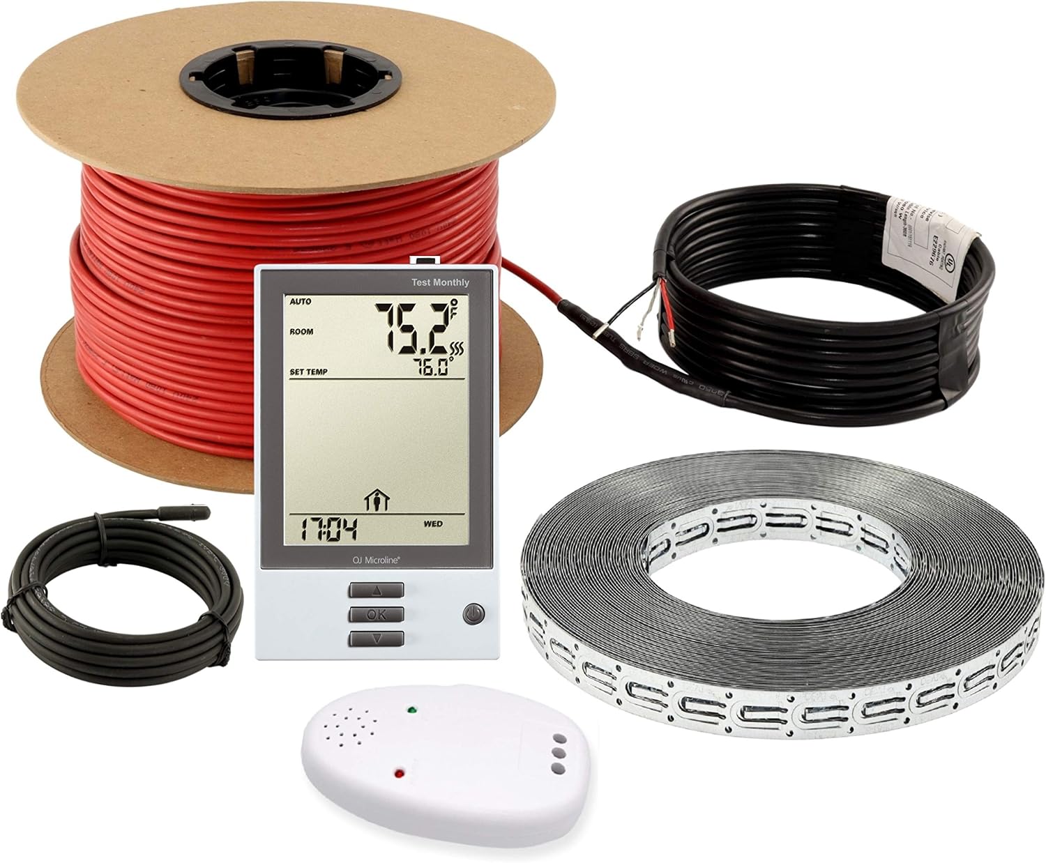 Electric Radiant Floor Heating Cable Set with Programmable Thermostat I6324