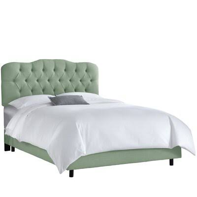 California King Linen Tufted Upholstered Bed A646993