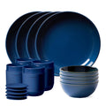 16-piece Stoneware Dinnerware Set, Navy L267469