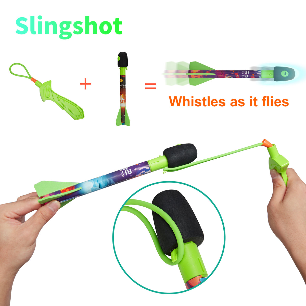 Rocket Air Launch Outdoor Toy for Kids Q4195