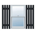 Black Vinyl Board-n-Batten Shutters U820