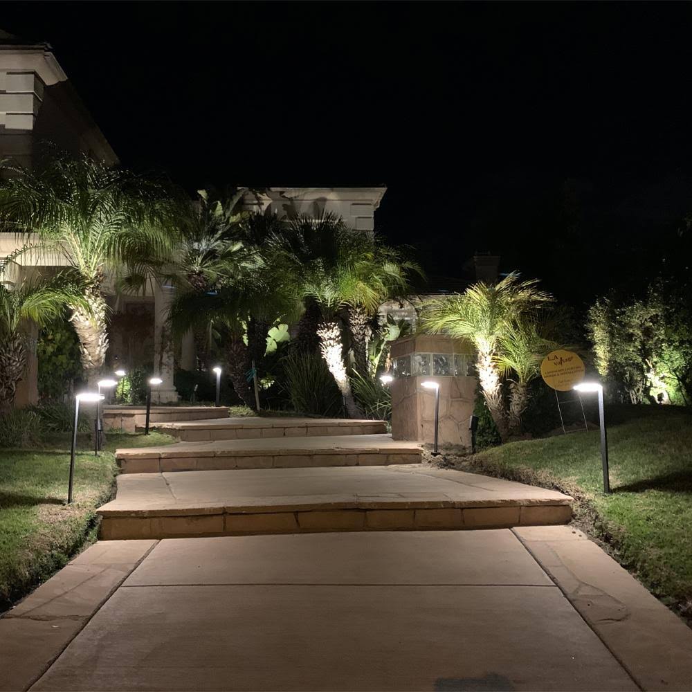Black Stainless Steel Directional Path Light LED Bollard Landscape Lighting C767