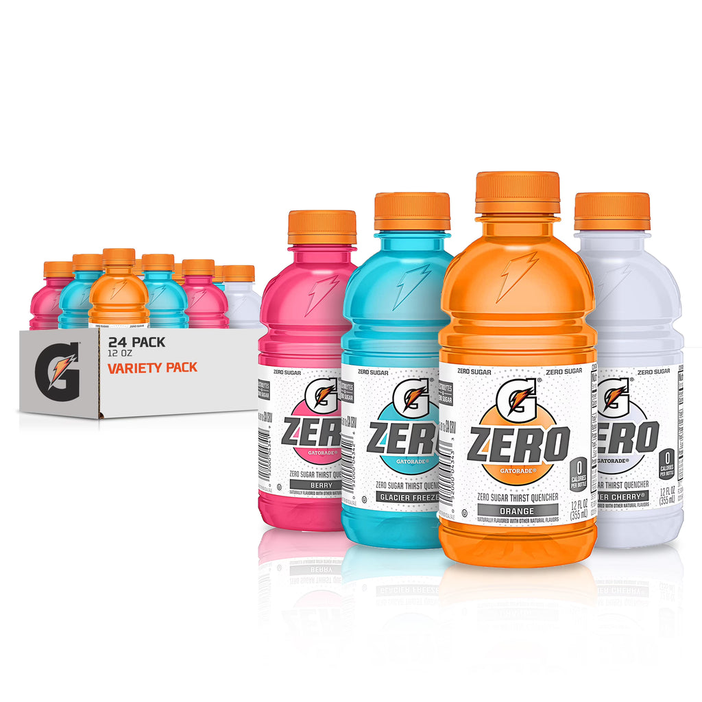 G Zero Sugar Sports Drink, 12 oz, 24 Pack Bottles U575264