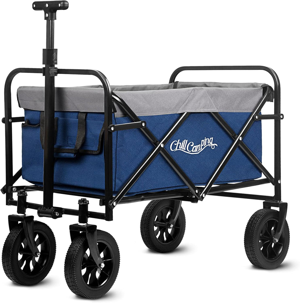 Purple Collapsible Utility Wagon with All Terrain Big Wheels B988523