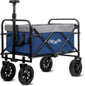 Purple Collapsible Utility Wagon with All Terrain Big Wheels B988523