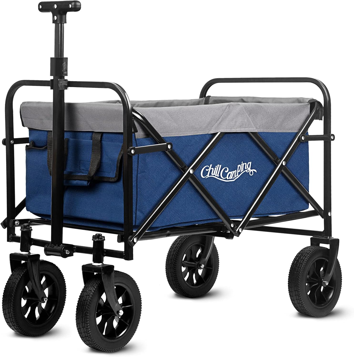 Purple Collapsible Utility Wagon with All Terrain Big Wheels B988523