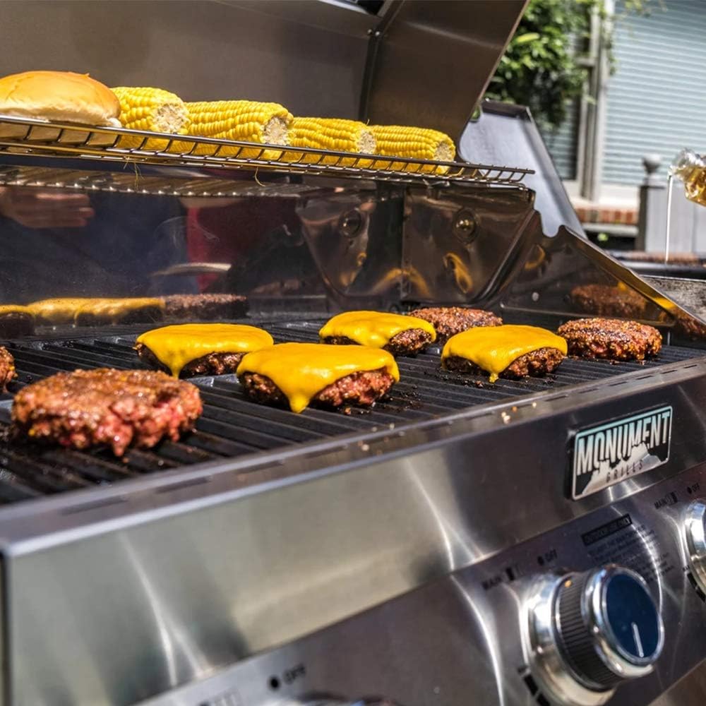 4-Burner Stainless Steel Propane Gas Grill with Side Sear Burners G54449