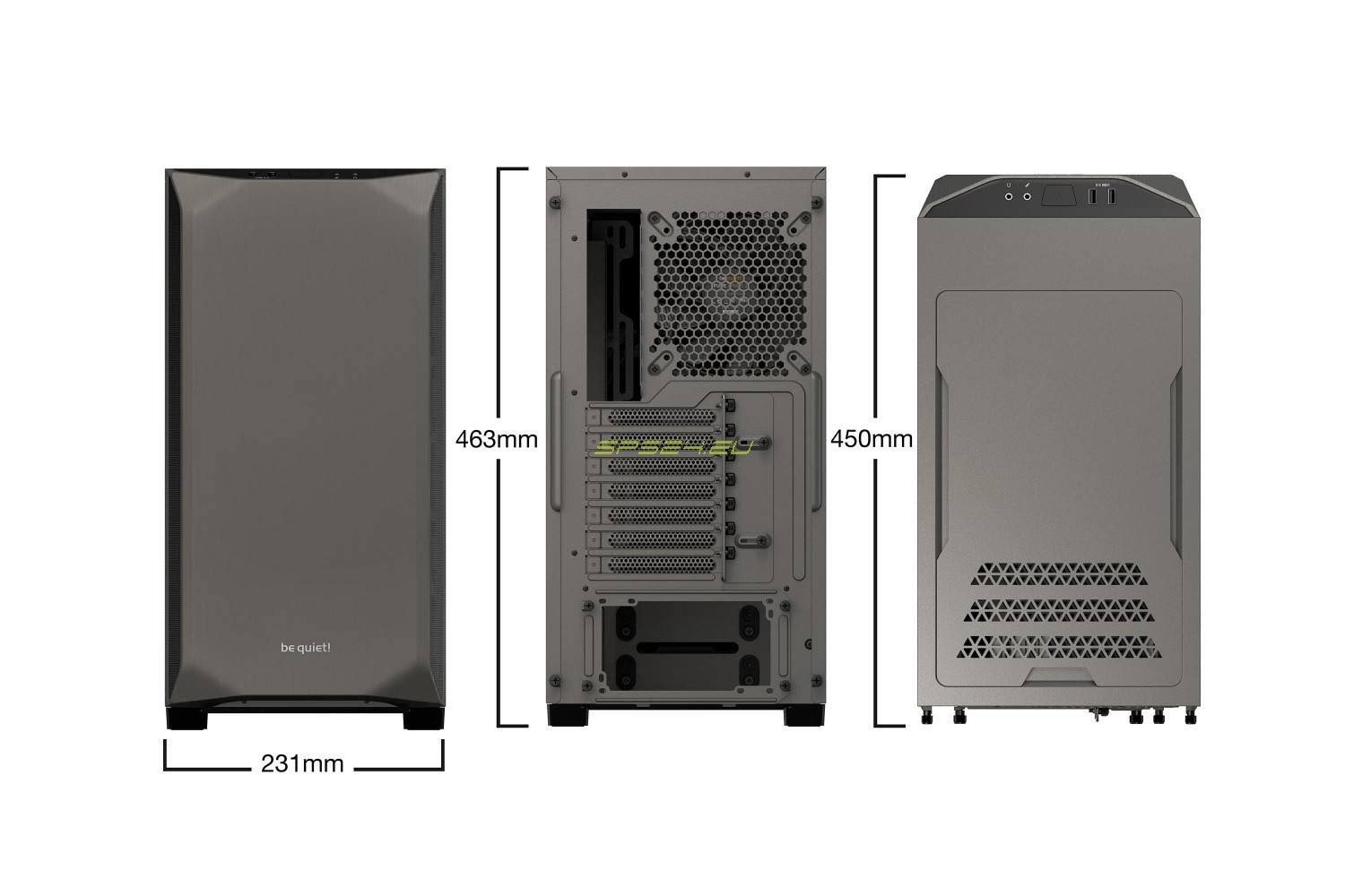 Metallic Gray PC Case X8432