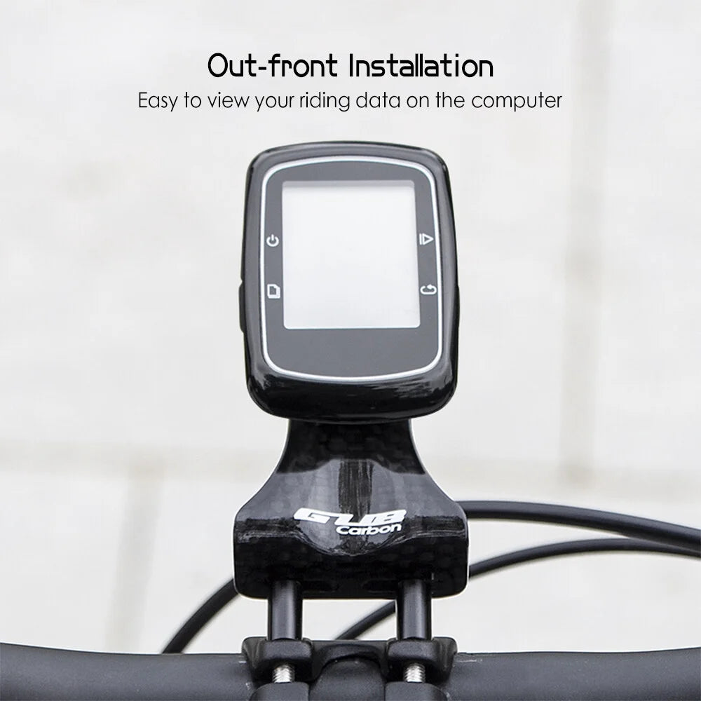 Carbon Fiber Bike Computer Mount Holder with Camera Adapter and Flashlight Holder G27767