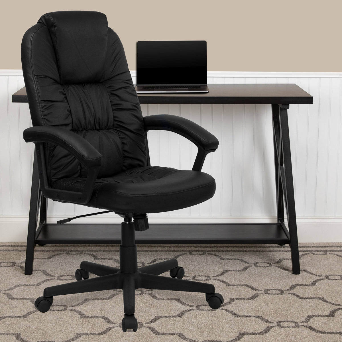 Black LeatherSoft Executive Office Chair O55973