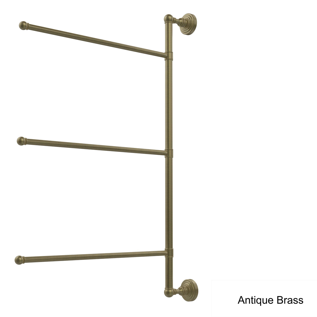 Antique Brass 28-in Swing Arm Towel Bar I532441
