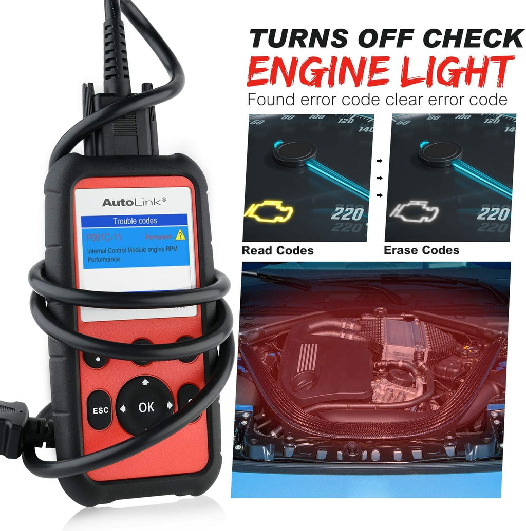 OBD2 Scanner with ABS and SRS Airbag Diagnostic R84014