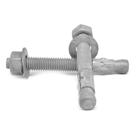 3/4 inch-10 x 10 inch Coarse Thread Wedge Anchor Low Carbon Steel Hot Dip Galvanized Pk 10 M27090