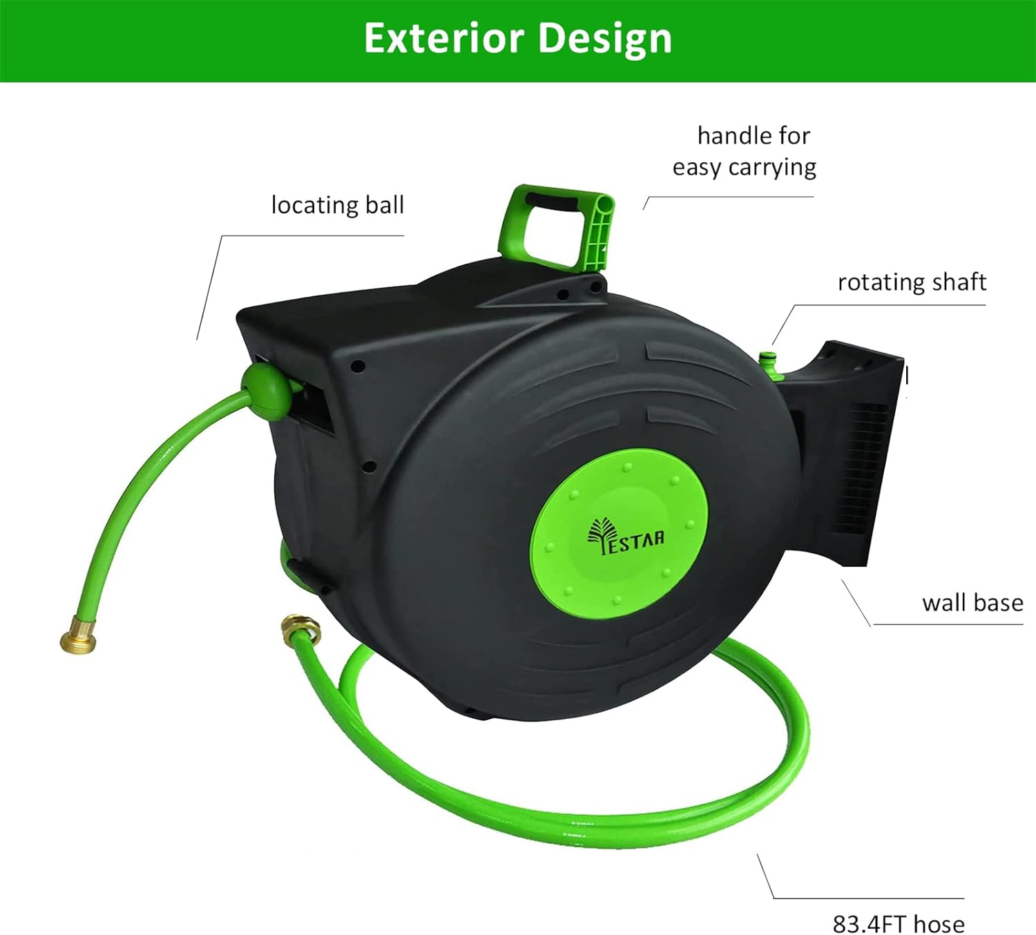 Wall Mounted Retractable Water Hose Reel G989