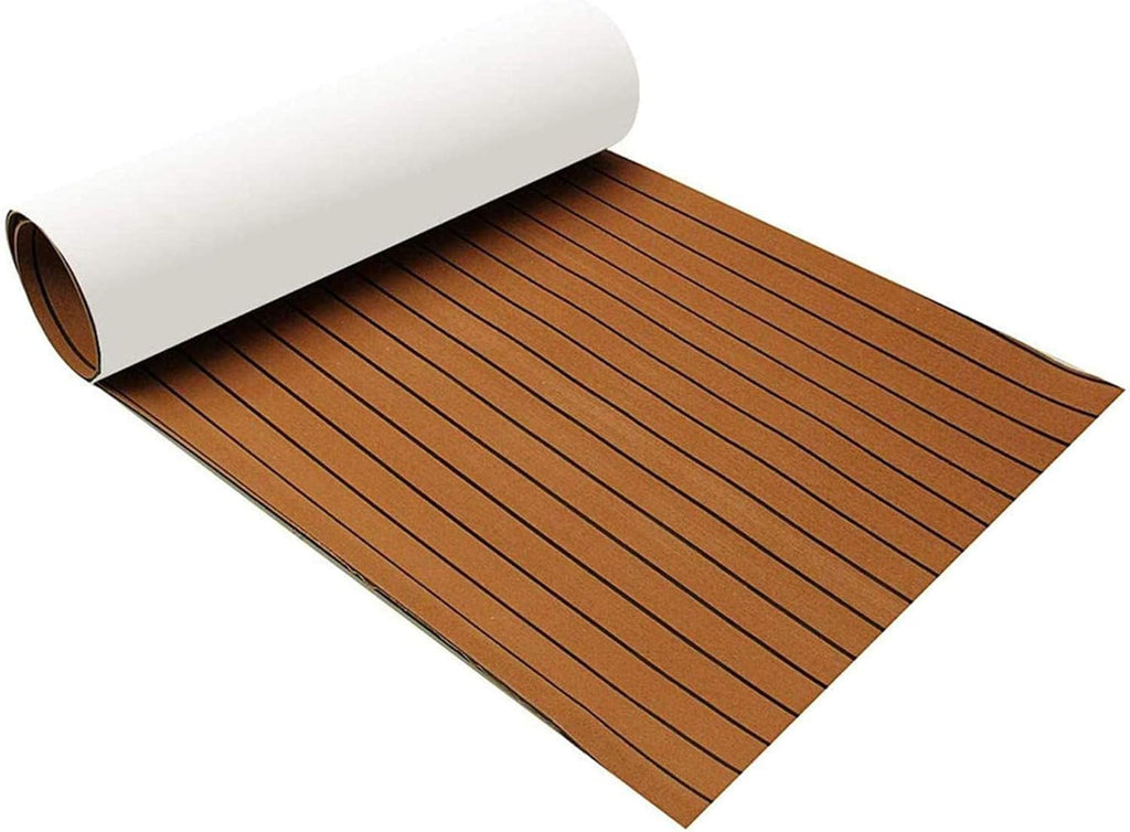 EVA Foam Teak Floor Decking Sheet (94.5''x36'') Pack of 2 G7048