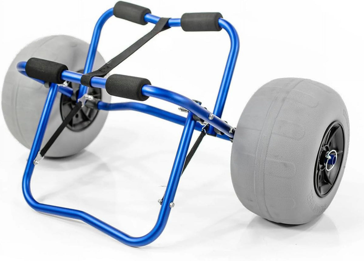 Blue Heavy Duty Kayak Carrier Cart with Pump & Strap Y47631