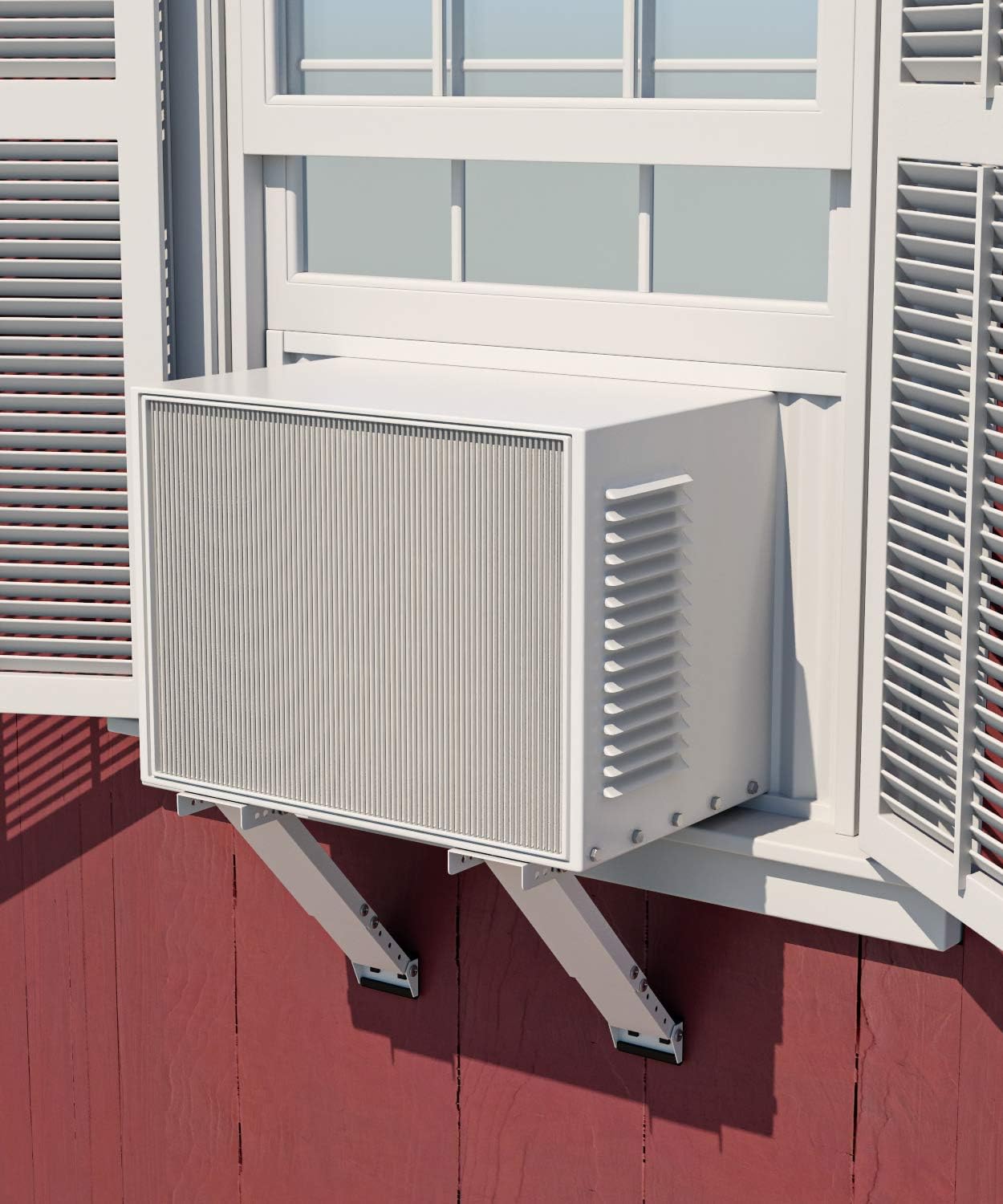 Window Air Conditioner Support Bracket, Universal for 5,000-12,000 BTU AC Units, Up to 85lbs, Adjustable Extender Leg, 2-Pack H77040