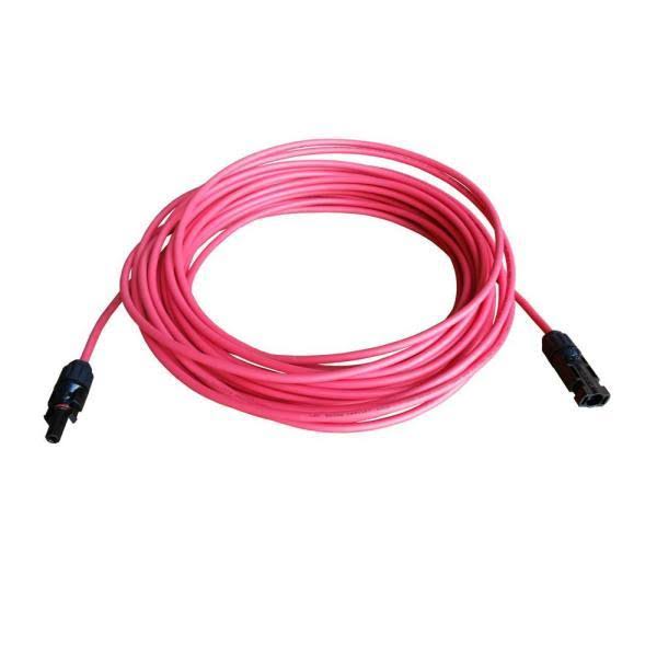 10-Gauge 70 ft. Black + 70 ft. Red Solar Panel Extension Cable Wire PV Connector H995789