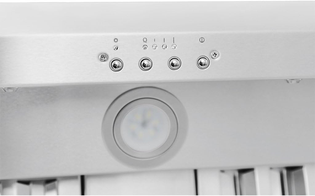 Stainless Steel Wall Range Hood with Baffle Filters H485