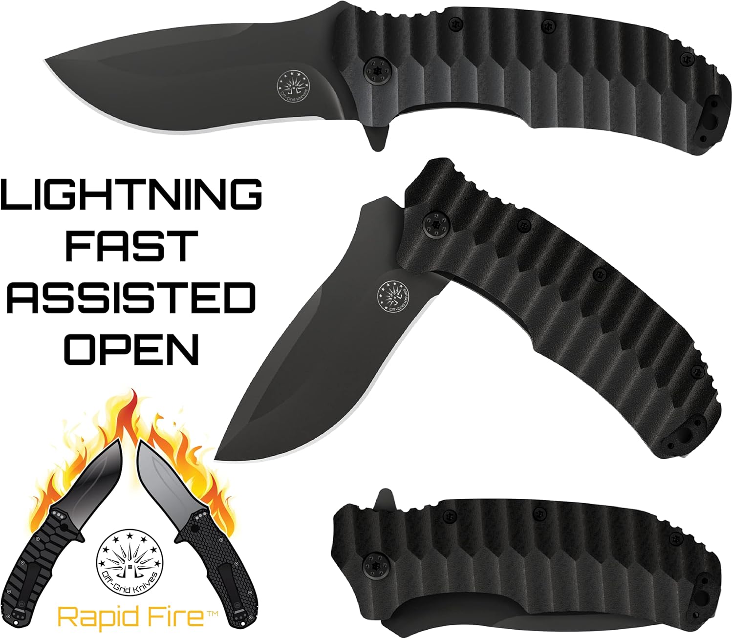 Large Folding Knife with G10 Scales Z60244