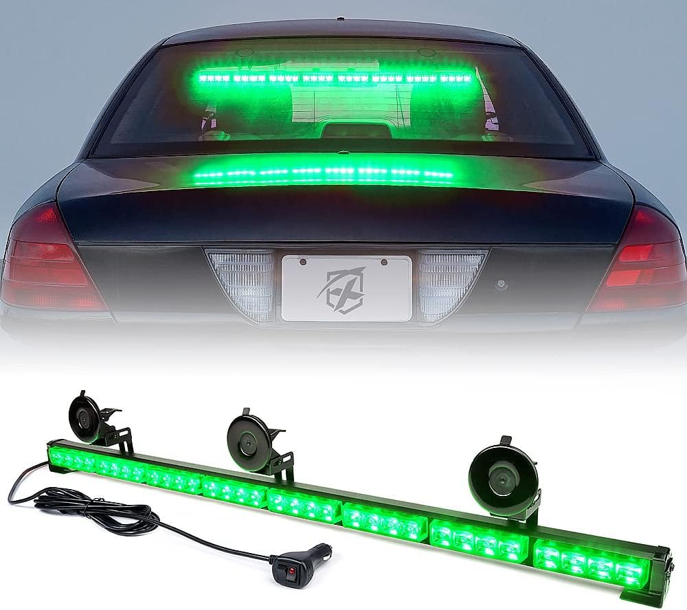 White/Amber LED Strobe Light Bar, Pack of 2 N6468