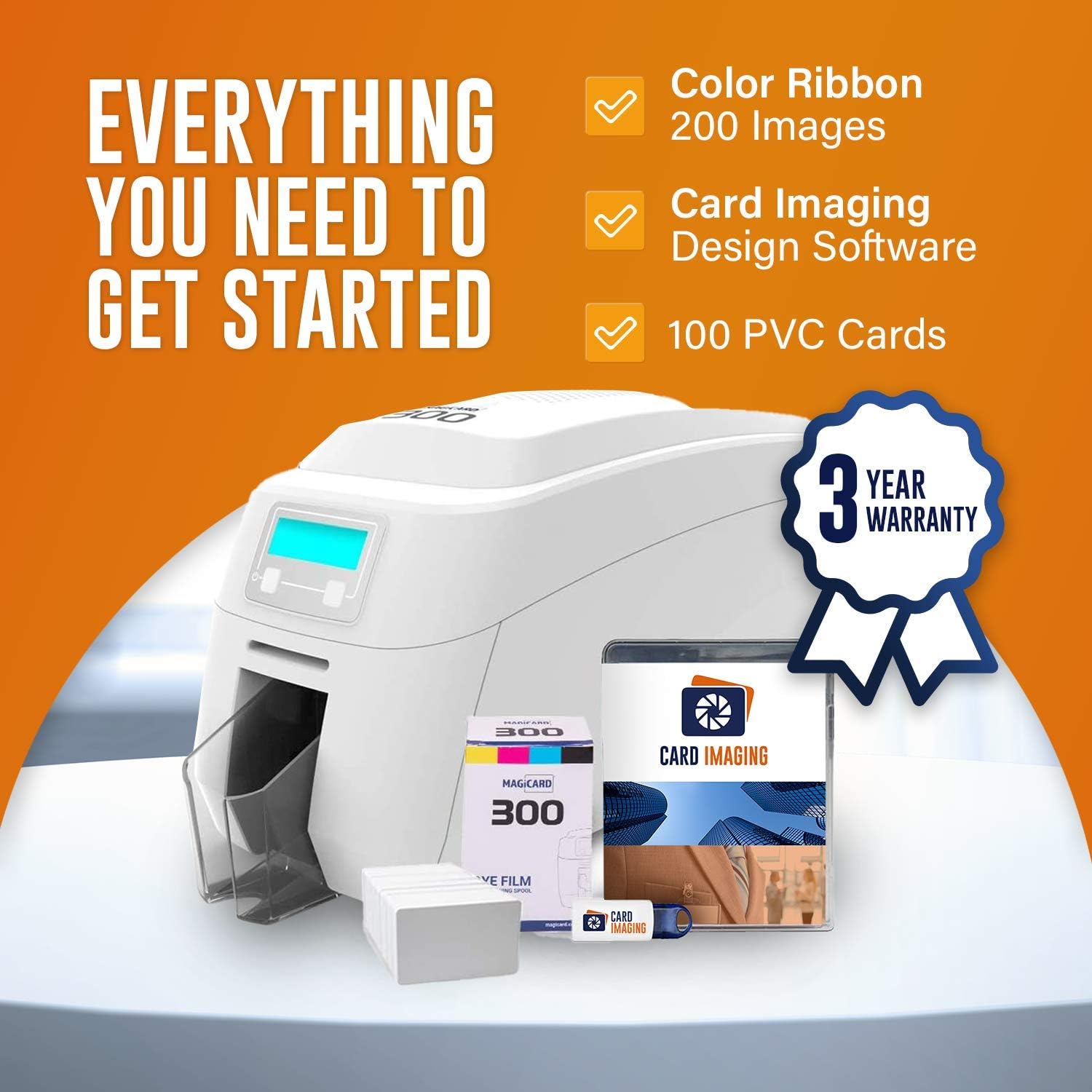 ID Card Printer Bundle V657