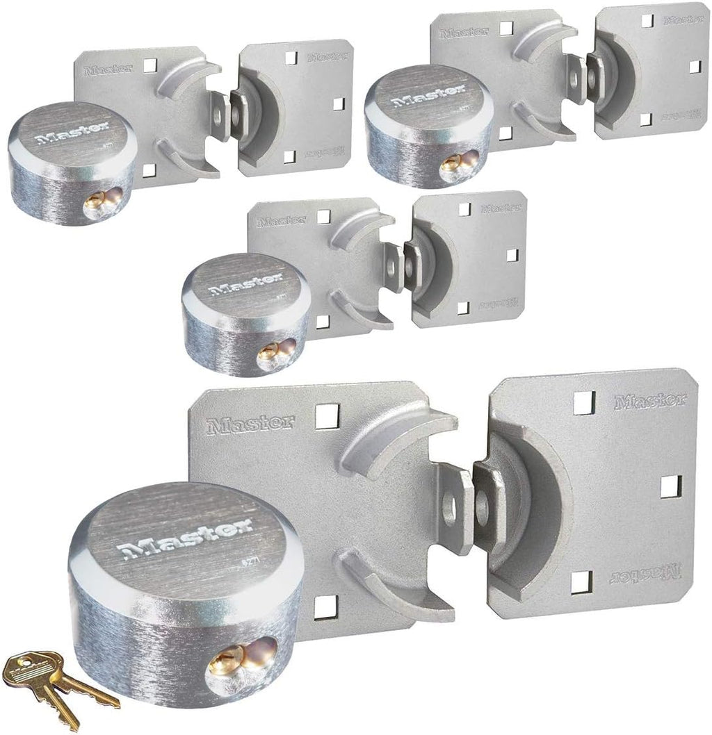 3 Keyed Alike Padlocks with Hidden Shackle I8971