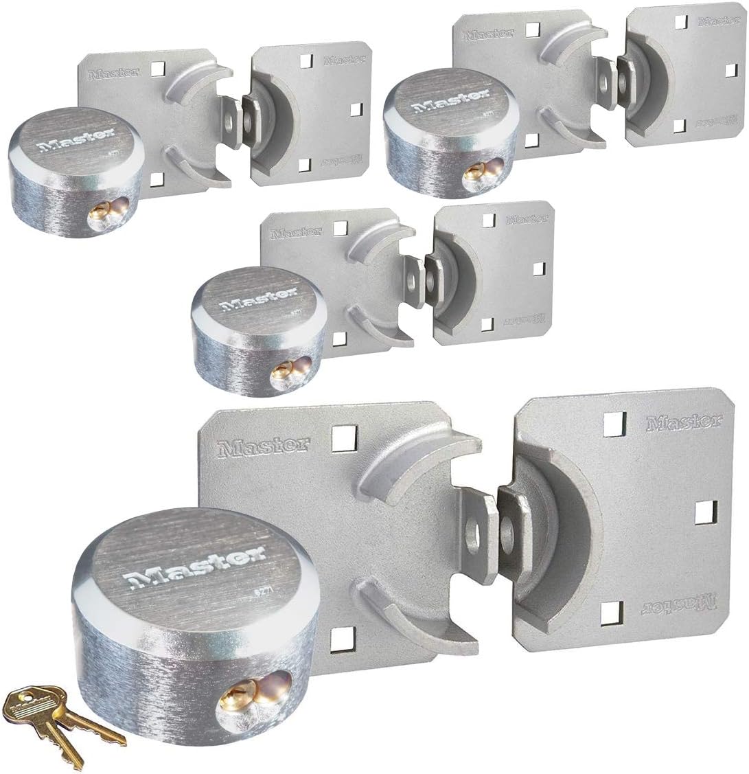 3 Keyed Alike Padlocks with Hidden Shackle I8971
