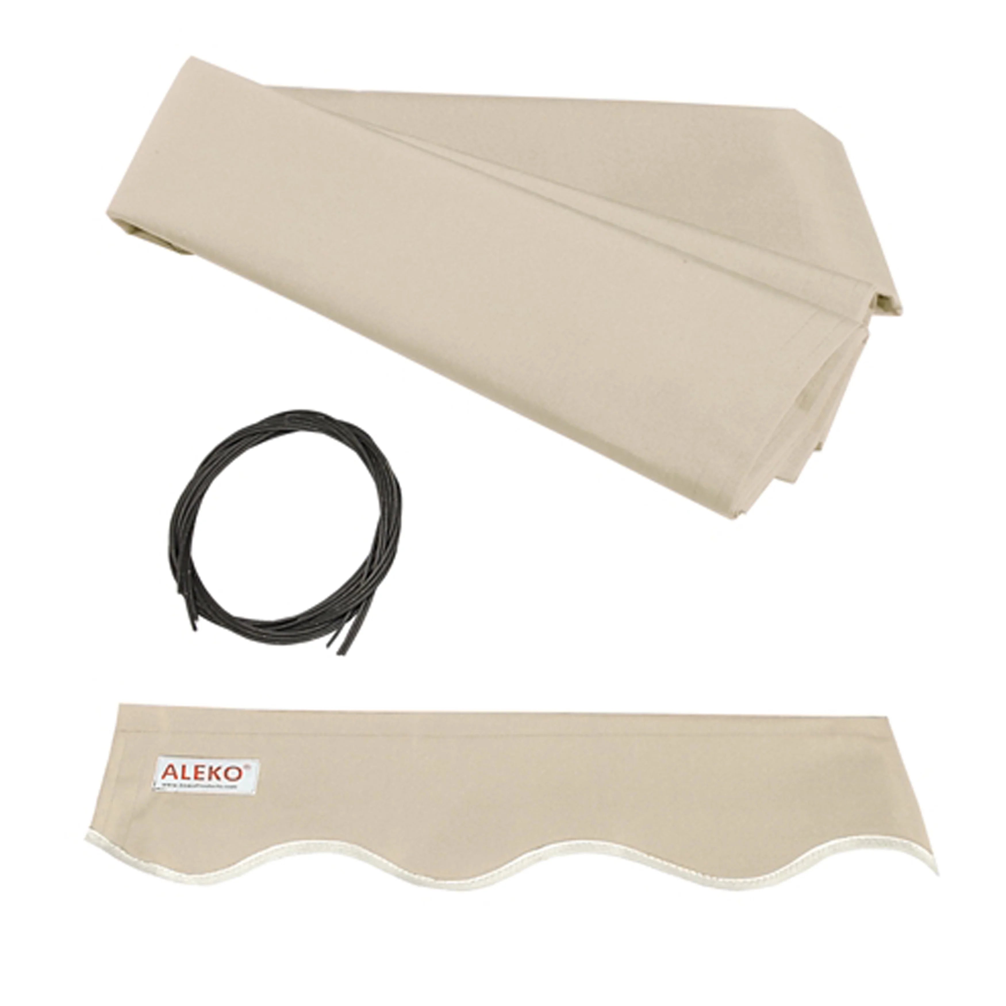 Ivory Motorized Retractable Patio Awning C63682