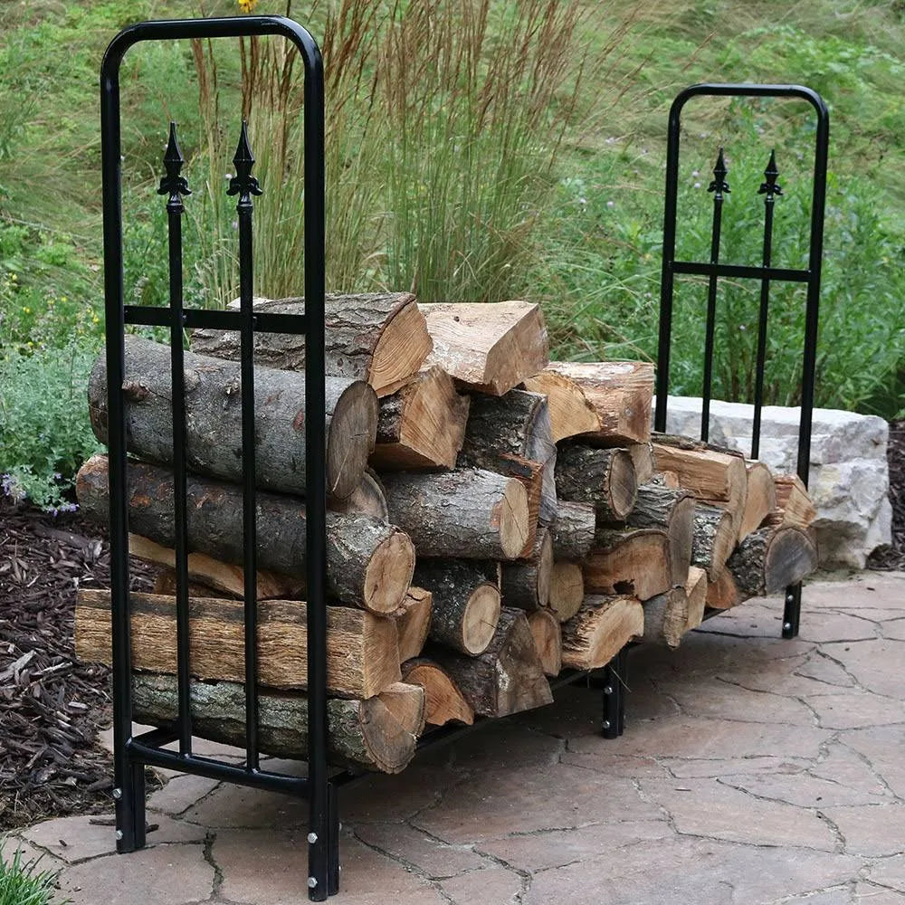 Decorative Firewood Log Rack with Cover O656543