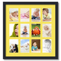 Satin Black Picture Frame with 12 openings for 4x6 Photos W105
