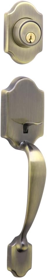 Satin Nickel Exterior Handleset with Deadbolt Pack of 2 K5106