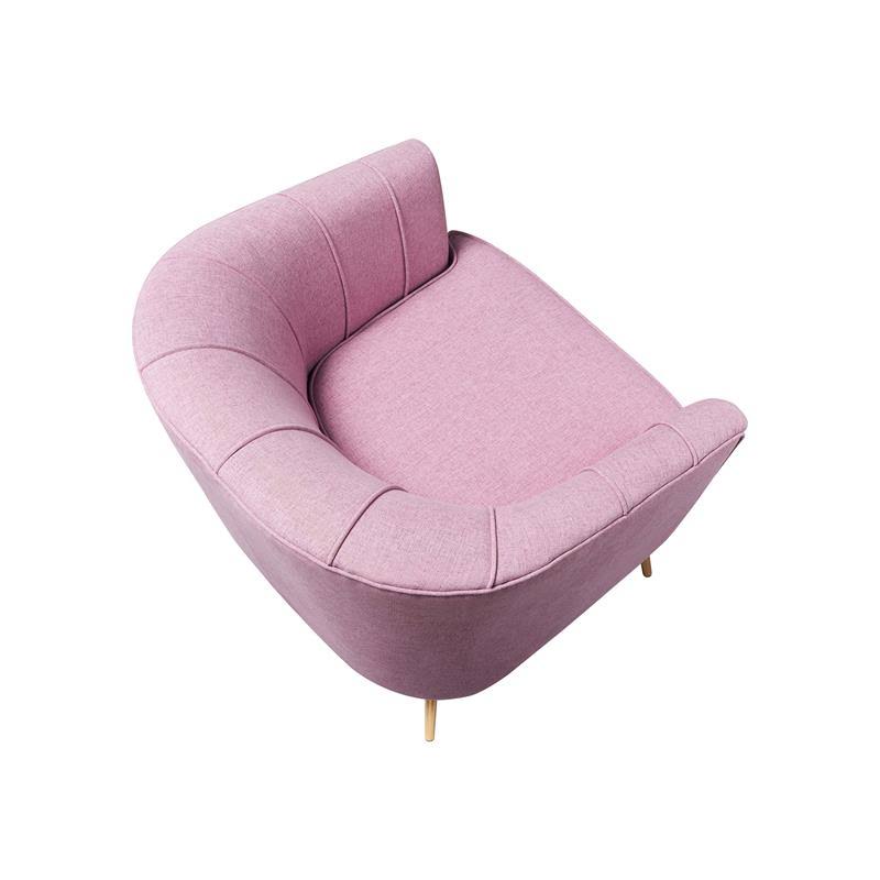 Pink Fabric Accent Chair H272896