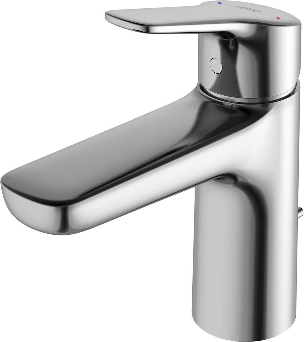 Polished Chrome Single Handle Bathroom Sink Faucet J415