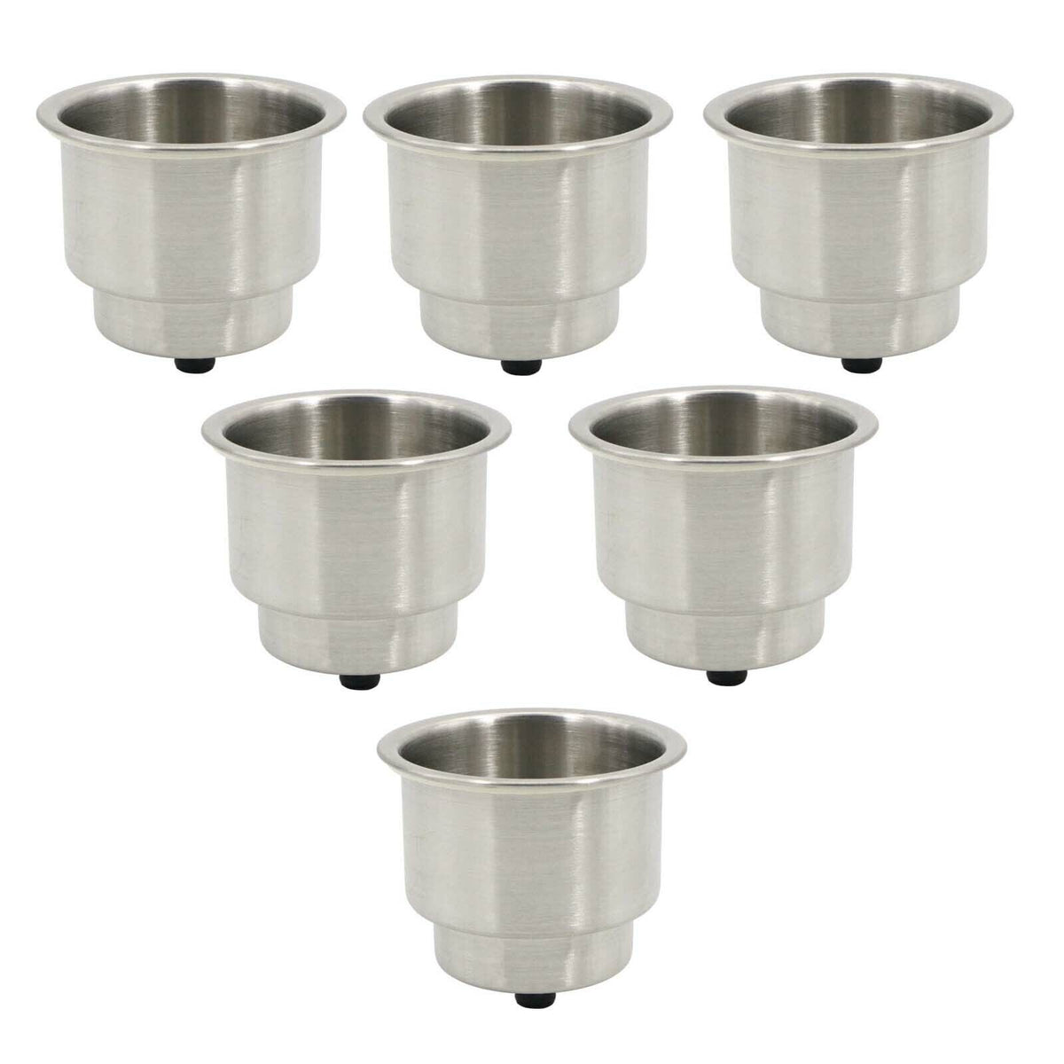 6X Stainless Steel Cup Drink Holders with Drain G9804