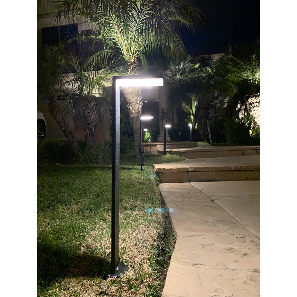 Black Stainless Steel Directional Path Light LED Bollard Landscape Lighting C767