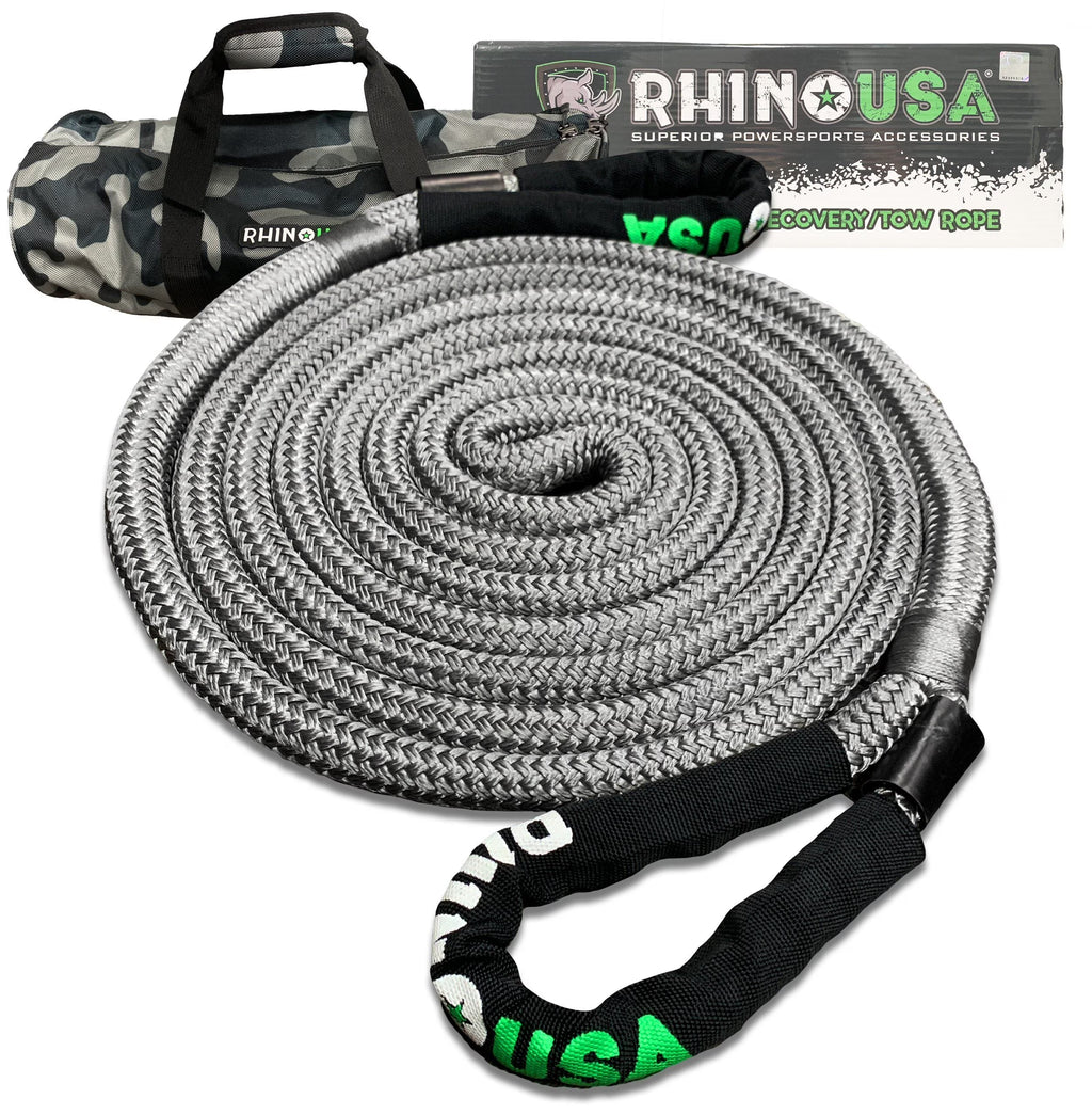 Kinetic Recovery Tow Rope 1in x 30ft Gray J5188