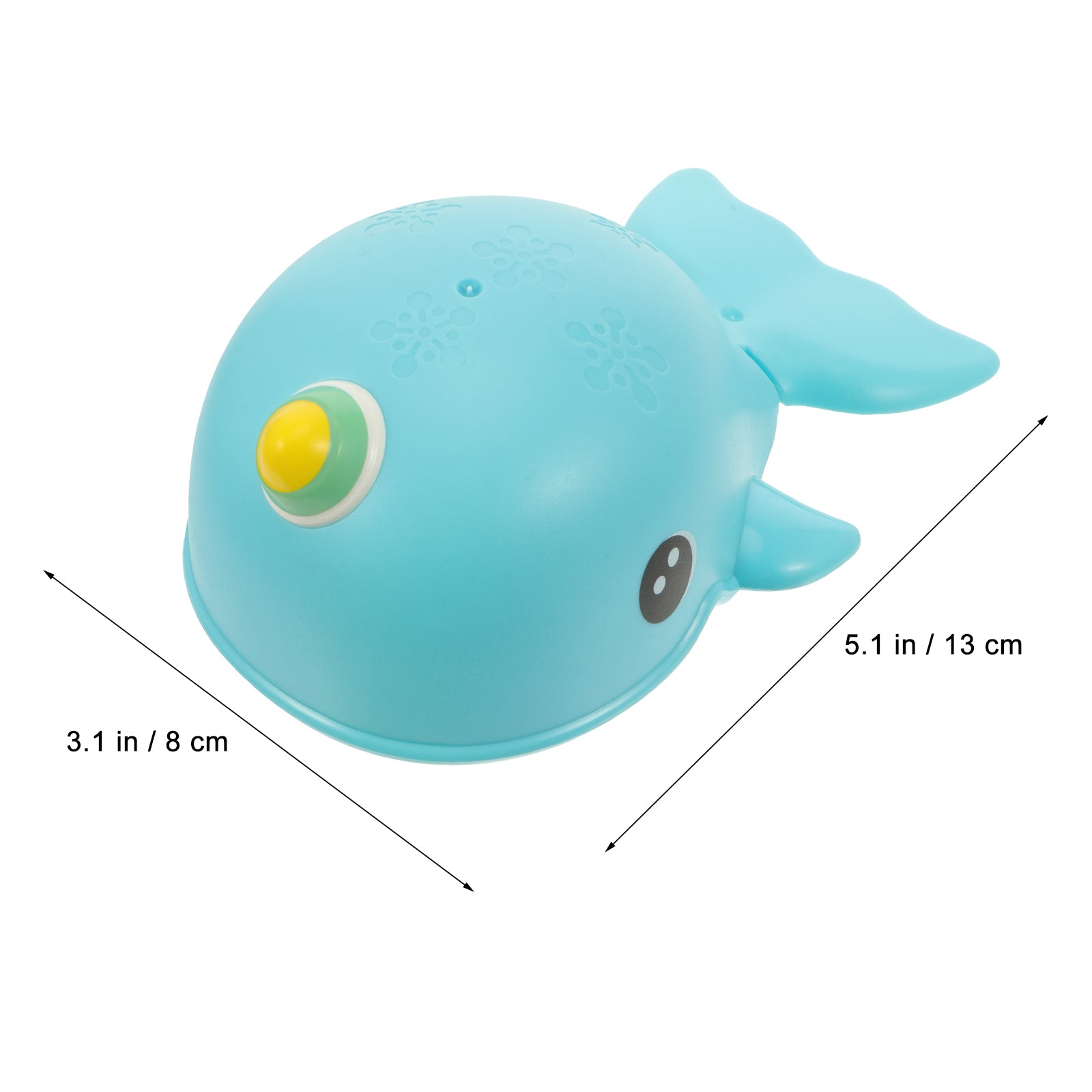2 Pcs Whale Toy Baby Tub Wind up Bathtub Clockwork Childrens K23569
