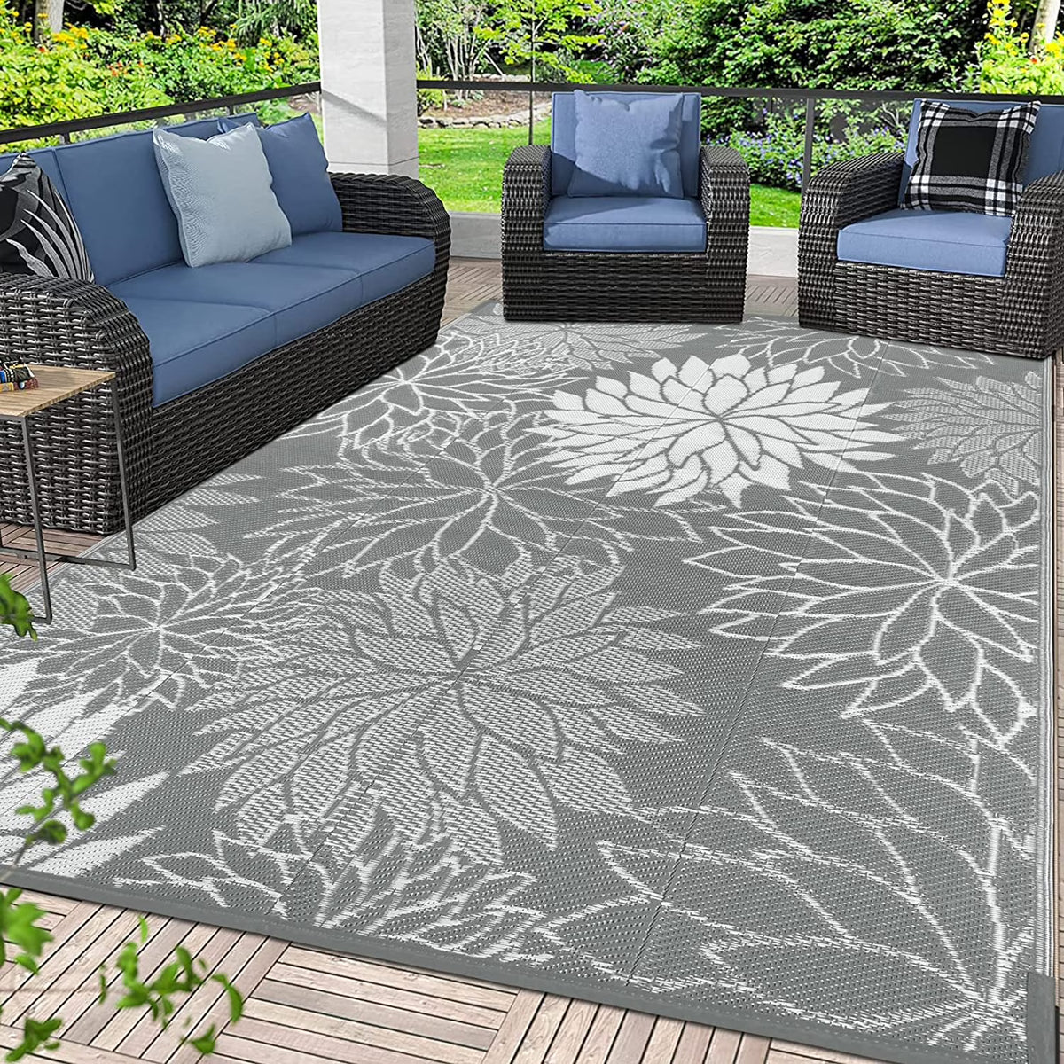 6'x 9' Waterproof Outdoor Patio Rug K7818