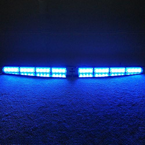 32 Watt Blue LED Emergency Strobe Light Bar O72834