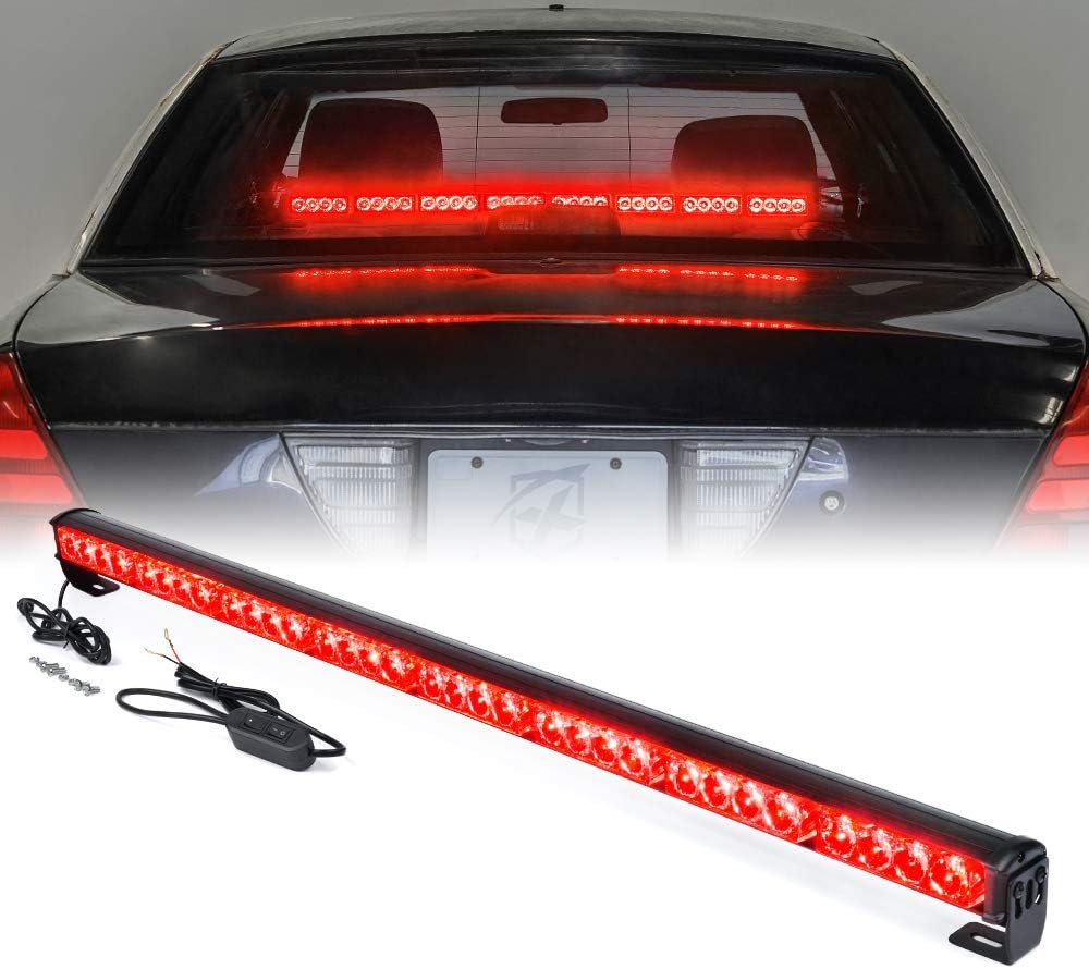 White/Amber LED Strobe Light Bar, Pack of 2 N6468