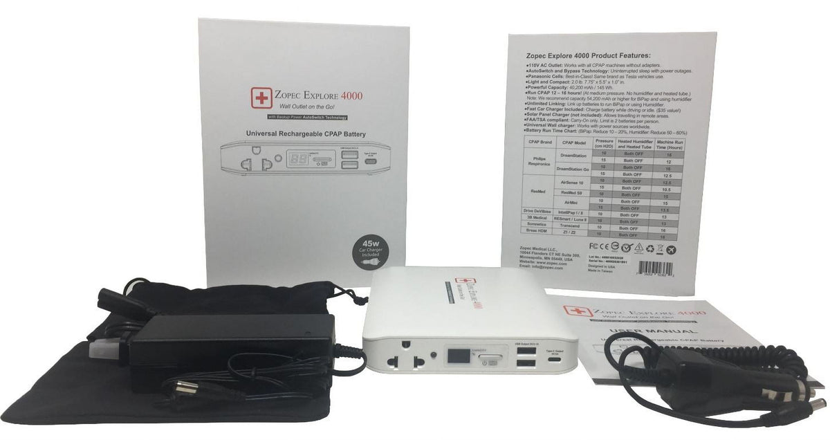 Travel CPAP Battery with Car Charger G148