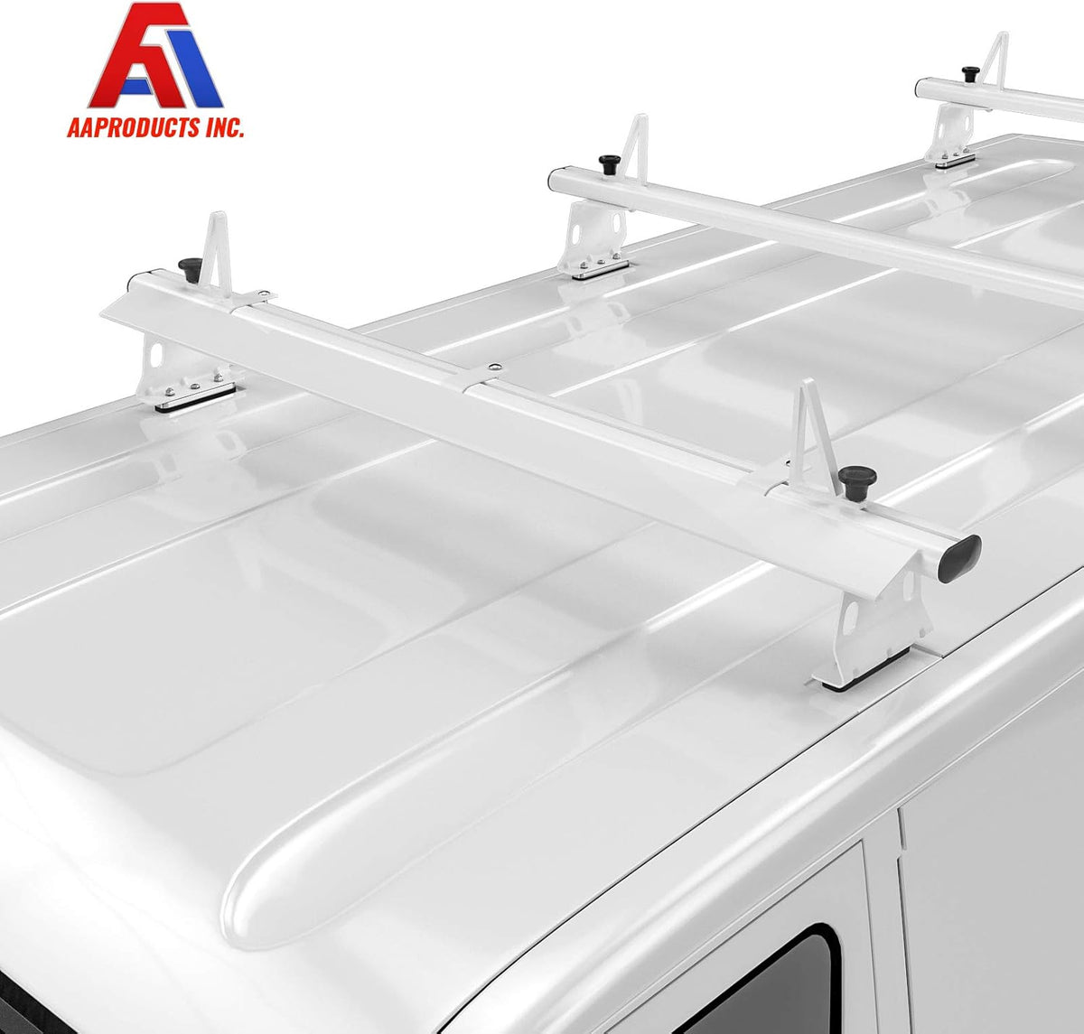 White Pack of 2 Aluminum Van Rack Accessory G988555