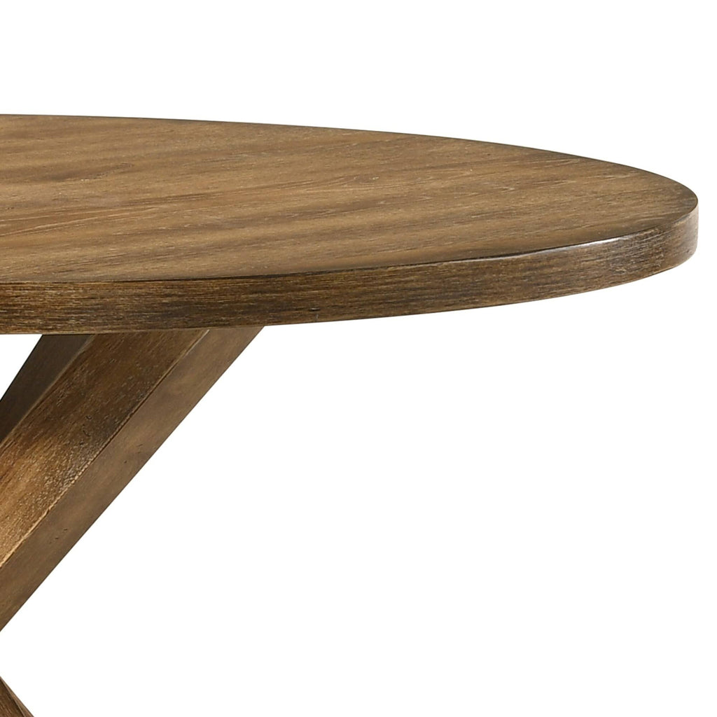Round Wooden Table with Pedestal Base T476676